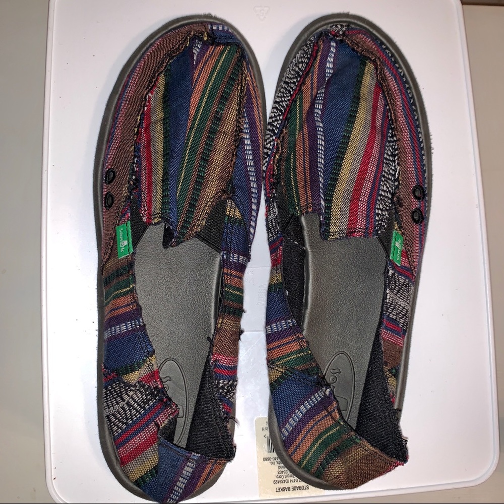 SANUK Multicolor Women’s size 10 slip on shoes